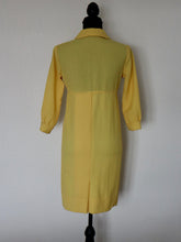 Load image into Gallery viewer, 1960's Yellow Coat Dress | Modern size Medium