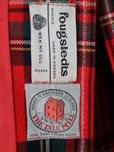 Charger l'image dans la galerie, Fougstedts 1960 70s Red Tartan Print | Scottish Wool Suit | Modern Size Large | Made in Sweden
