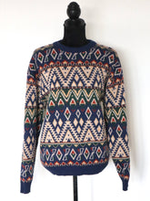 Indlæs billede til gallerivisning 1980 Decathlon Fair Isles Pullover Jumper | Modern Size X Large Unisex