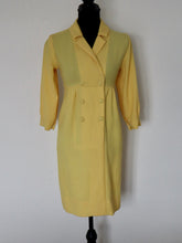 Load image into Gallery viewer, 1960's Yellow Coat Dress | Modern size Medium
