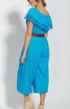 Load image into Gallery viewer, Vintage Ethnic Romper Turquoise Blue Size Medium