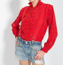 Load image into Gallery viewer, Vintage Signature Red Pendleton Blouse Size Medium