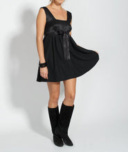 Load image into Gallery viewer, 1990s Mini Black Babydoll dress | Designer 'Les Craneuses' | Modern Size Small