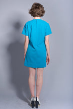 Load image into Gallery viewer, Vintage Mod Style Turquoise Dress size Medium