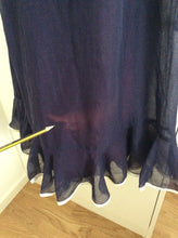 Load image into Gallery viewer, Vintage Navy Blue Maxi dress | by Miss Elliette of California | Size x-small