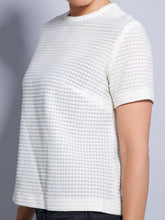 Load image into Gallery viewer, 1960s Cream Gold Sweater Blouse | Modern Size Medium