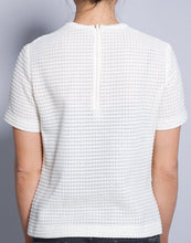 Load image into Gallery viewer, 1960s Cream Gold Sweater Blouse | Modern Size Medium