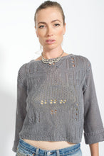 Load image into Gallery viewer, Vintage 1990s Crop Knitted Sweater | 'New Expressions divisions by Bobbie Brooks' | Modern Size Medium