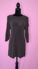 Load image into Gallery viewer, Vintage 1990s | Y2K Slinky Gold metallic Dress | Label size Large