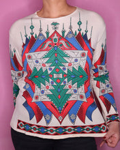 Load image into Gallery viewer, 1970s | Abstract print blouse | Modern Size Large