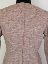 Load image into Gallery viewer, Vintage 1950 Tweed Scalloped Neckline Swing Dress | Modern Size Medium