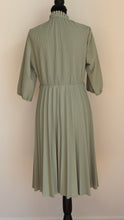 Load image into Gallery viewer, 1970s Ruffled High Neck Mint Green Dress | ' C&A ' | Modern size X Large