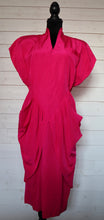 Load image into Gallery viewer, Vintage Hot Pink  French made Dress | Size Medium Large