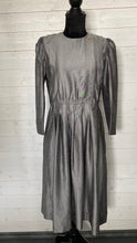 Load image into Gallery viewer, Vintage Marie Louise Tokyo Metallic Silver Dress