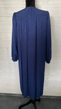 Load image into Gallery viewer, Vintage floral print navy dress Japanese Made