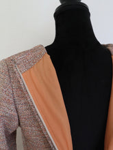 Load image into Gallery viewer, Vintage 1950 Tweed Scalloped Neckline Swing Dress | Modern Size Medium