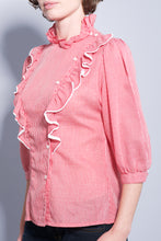 Load image into Gallery viewer, 1970s Ms. Paquette of California Gingham blouse | Modern size Medium Large