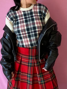 Vintage 1990s Tartan 'McGregor Sportswear' Sweater | Fair Isles Knit | Size Large