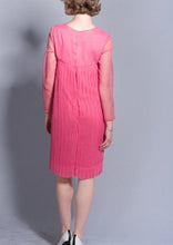 Indlæs billede til gallerivisning 1960s Bright Pink Party Dress | &#39;Sears Jr Bazaar&#39; | Modern Size Small
