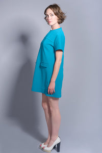 Vintage Mod Style Turquoise Dress size Medium