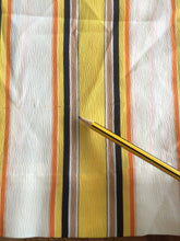 Ladda upp bild till gallerivisning, Vintage Yellow Mini Striped Mod Style Dress Size Medium
