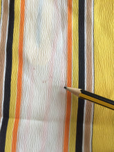 Ladda upp bild till gallerivisning, Vintage Yellow Mini Striped Mod Style Dress Size Medium
