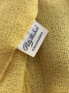 Vintage 1950s Designer | 'Patty Woodard of California' | Yellow Sweater Blouse | Modern Size Small Medium