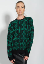 Charger l&#39;image dans la galerie, Vintage 1980s Designer | &#39;Lauren Steele&#39; | Oversized Unisex Sweater Green Black | Modern size XLarge
